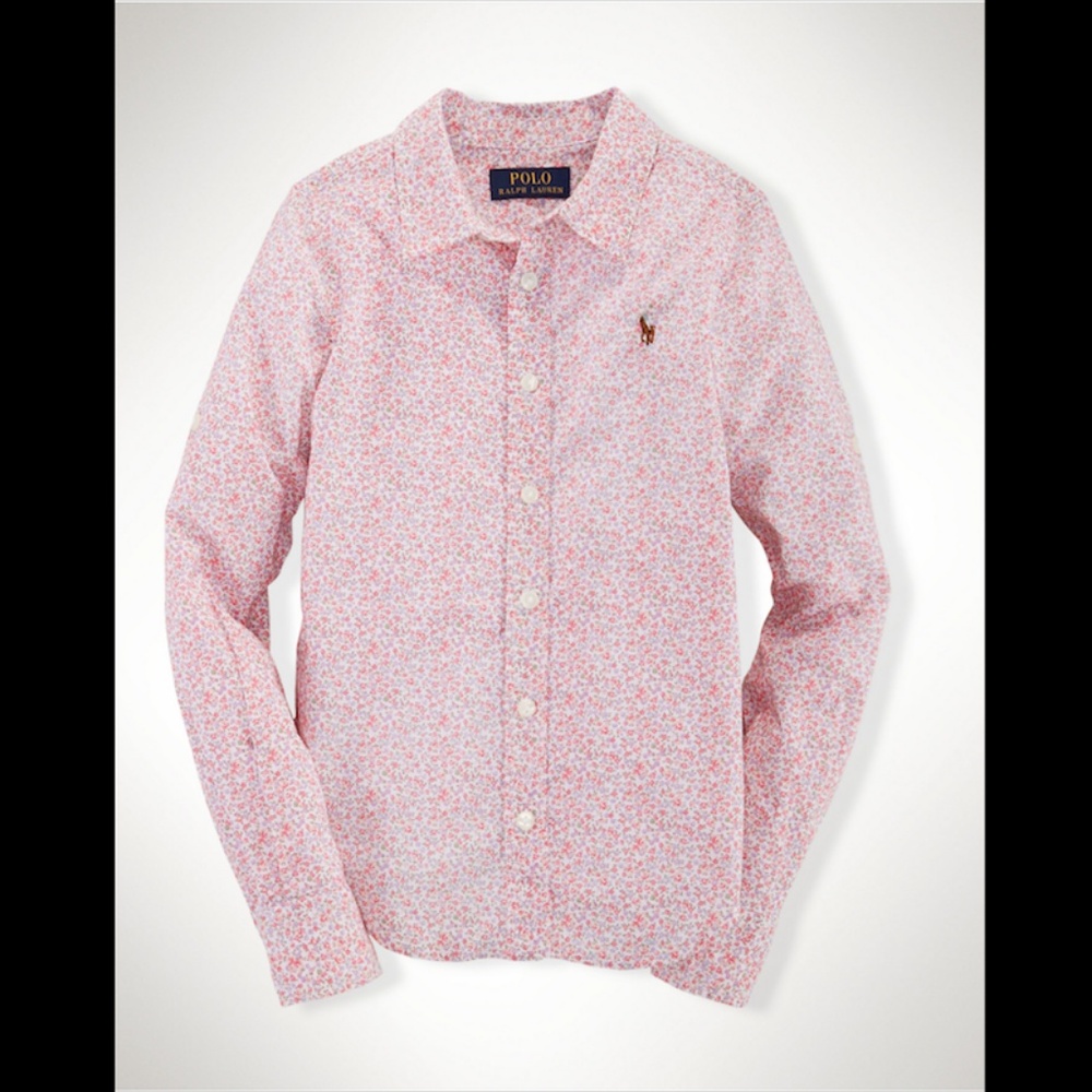 NWT Ralph Lauren Floral Cotton Blouse